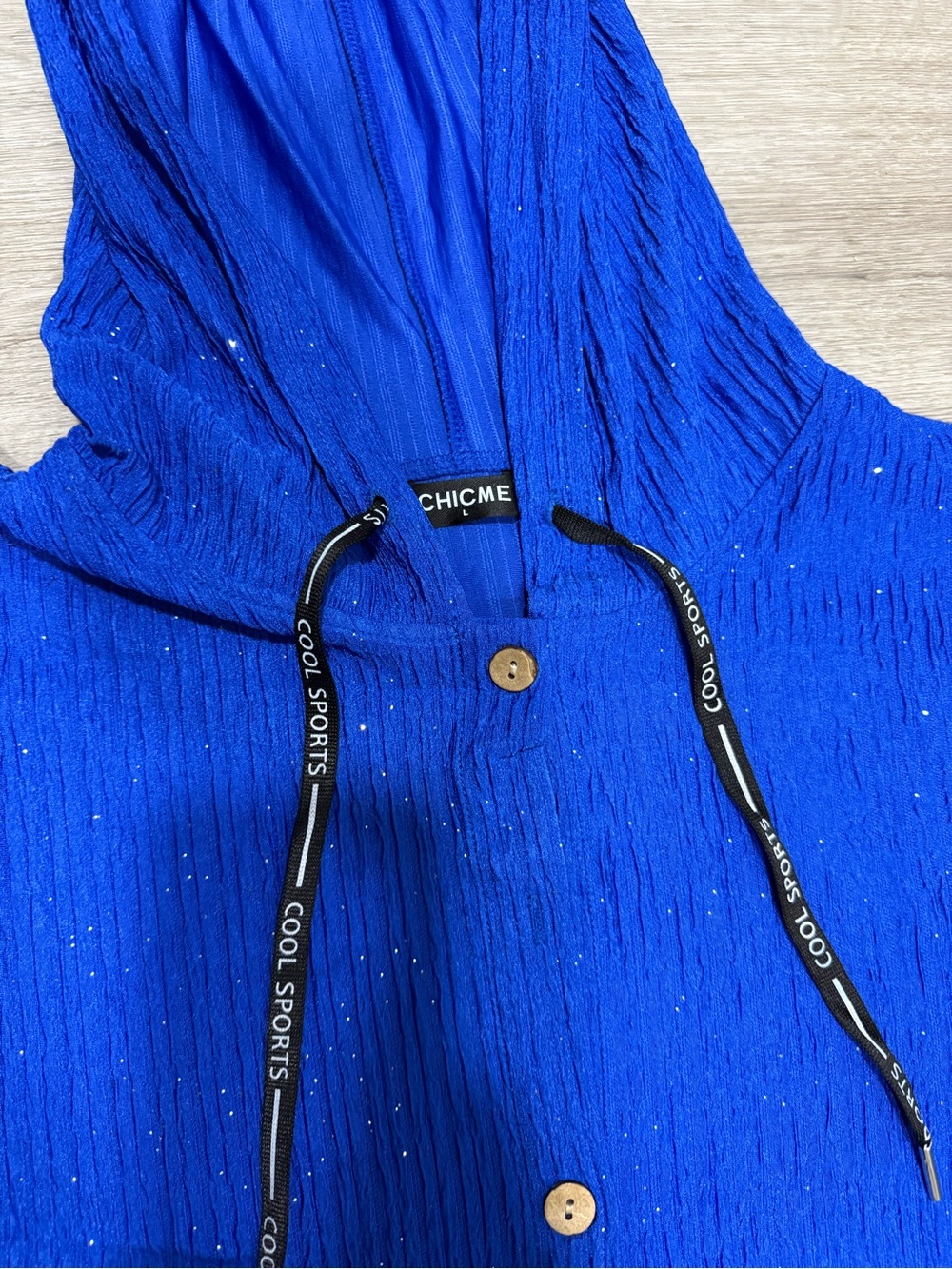 Wide-Leg Sparkle Pants in Cobalt Blue - Picture 4 of 9